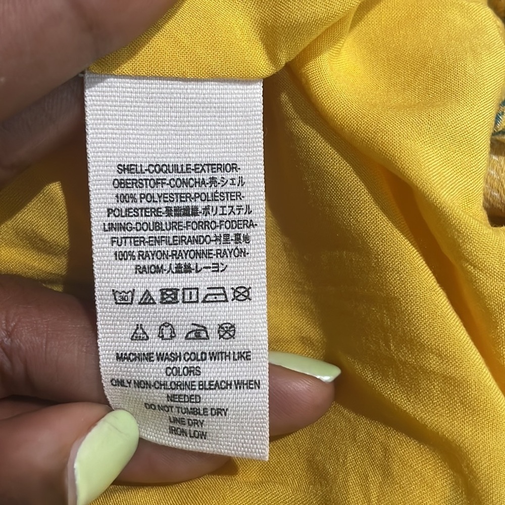 Free People "Lost In You" Yellow Floral Print Midi Dress - Picture 7 of 11